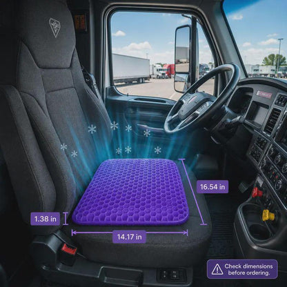 Purple Honeycomb Gel Seat Cushion | Pressure Relief for Office Car Wheelchair
