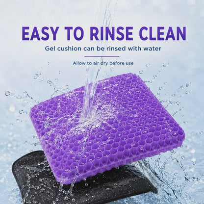 Purple Honeycomb Gel Seat Cushion | Pressure Relief for Office Car Wheelchair